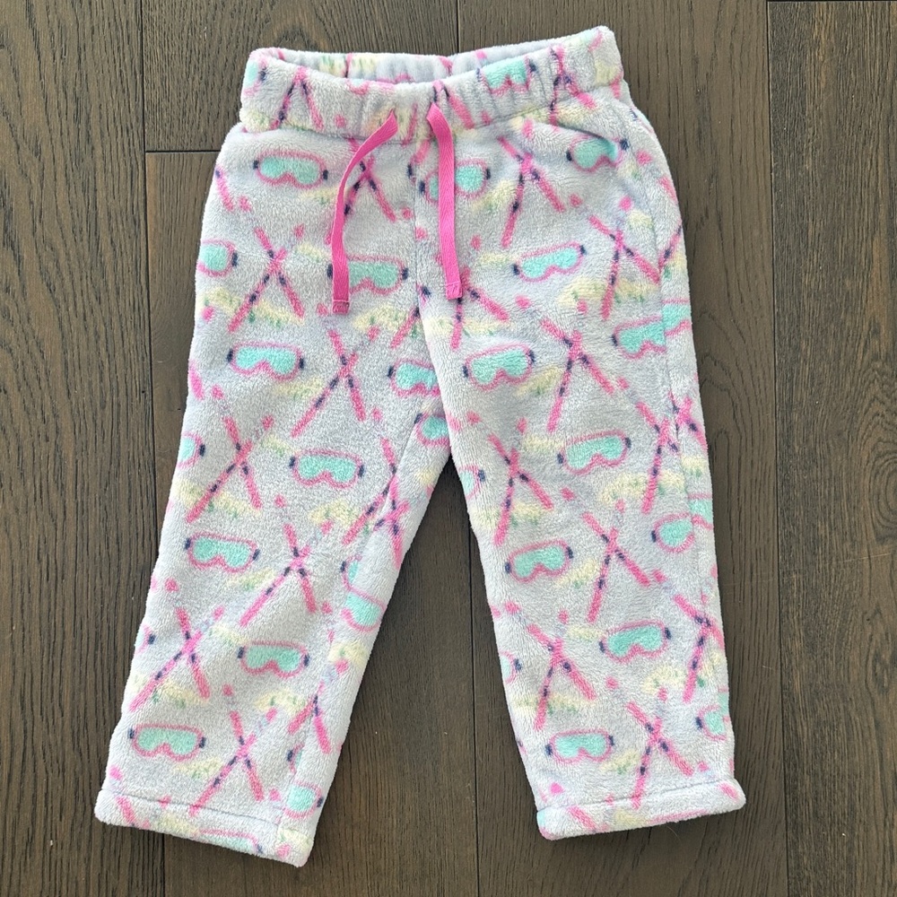 EUC🩷Vineyard Vines Kids Fleece Pajama Pants with Pastel Print